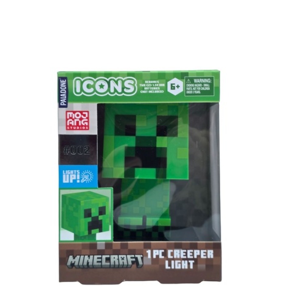 Minecraft Creeper Light Paladone Icons 3D Figure LED Collectible Decor‎